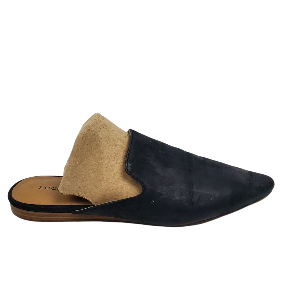 Lucky Brand Black and Tan Flats